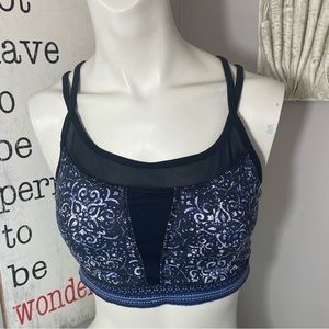 Gaiam boho print sports bra top medium